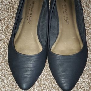 Christian Siriano black flats